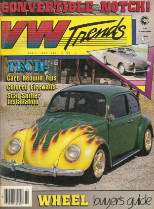 VW TRENDS 1987 APR - HOW TO PINSTRIPE, CARB BUILDUP, SHIFTER INSTALL